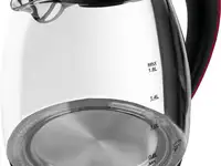 Чайник электрический scarlett sc-ek27g71 2200 вт чёрный красный 1.8 л стекло