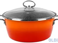 Кастрюля низкая с крышкой vitrinor dragon piedra 24