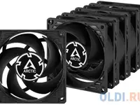 Вентилятор корпусной arctic p8 value pack (black/black) (5pc)  (acfan00153a) (702065)