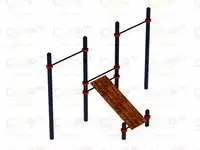 Воркаут  14 (89) | скамья для пресса с двумя турниками