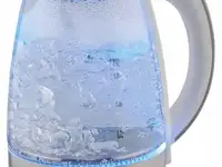 Чайник электрический scarlett sc-ek27g75 2000 вт белый серый 1.7 л стекло