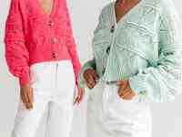 Нежный мятный кардиган