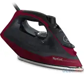 Утюг tefal fv2846e0 2400вт чёрный бордовый