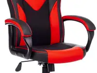 Кресло для геймеров zombie game 17 чёрный красный