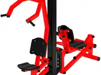 Тяга верхняя+флекс (красный) - уличный тренажер - ст 021-11