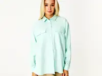 Женская рубашка lacoste свободной посадки