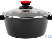 Кастрюля низкая с крышкой vitrinor niger 20