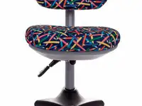 Кресло детское бюрократ kd-2/g/pencil-bl синий карандаши