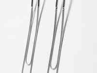 Серебристые серьги подвески