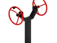 Рули (положение сидя) красный - уличный тренажер - ст 106-11, фотография 2