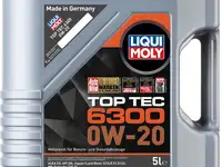 21217 liquimoly нс-синт. мот.масло top tec 6300 0w-20 sn c5 (5л)