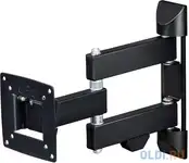 Кронштейн для телевизора hama h-118112 черный 10"-26" макс.20кг настенный поворот и