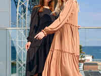 Асимметричное платье со свободным кроем