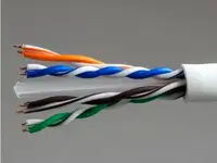 Кабель u/utp indoor 4 пары категория 6 hyperline одножильный 4x2xawg23 100%