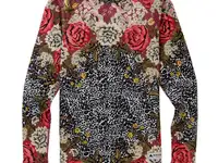 Термокофта burton wb ltwt crew cheetah floral, фотография 2