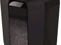 Шредер fellowes powershred lx50 черный (секр.p-4)/перекрестный/9лист./17лтр./скрепки/скобы/пл.карты