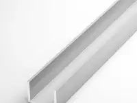 Швеллер алюминиевый Размер: 2х20х20х20х6 мм; 1,5х30х25х30х3 мм; 4х15х50х15х1 мм