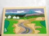 Панно, ручная работа, ковровая вышивка, фотография 6