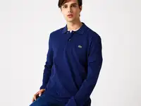 Поло lacoste classic fit с длинным рукавом