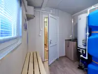 Вагон дом на прицеп шасси сауна с душевой 8 м, фотография 3