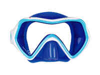 Маска для плавания mares comet, для детей - ц.обт.прозрачный, ц.р.бело-зелёный