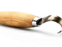 Нож morakniv hook knife 164 right hand ложкорез, сталь sandvik 12c27, рукоять береза