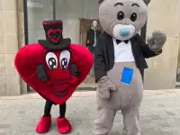 Тедди мишка  большая живая ростовая кукла приедет к вам и поздравить с замечательной датой. У вас выписка из роддома