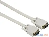Кабель hama h-200932 00200932 vga (m) vga (m) 1.5м серый