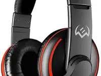 Наушники с микрофоном sven ap-g007mv черный/красный 1.8м накладные оголовье