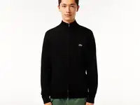 Мужской свитер lacoste на молнии из органического хлопка с воротником-стойкой