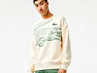 Мужская толстовка lacoste loose fit с круглым вырезом