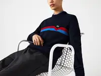 Мужской шерстяной свитер lacoste made in france