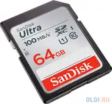 Флеш карта sdxc 64gb class10 sandisk sdsdunr-064g-gn3in ultra