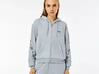 Женская толстовка lacoste crop fit с капюшоном