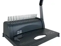 Переплетчик гелеос бп-12 на пластиковую пружину, а4, ручная перфорация 12 листов,