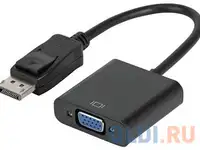 Переходник displayport vga 0.3м ks-is ks-454 круглый черный