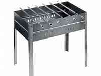 Мангал forester разборный с ребрами жесткости с 6 шампурами