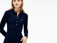 Женское поло lacoste slim fit