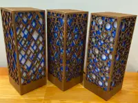 Голубой Интерьерный светильник-ночник, фотография 11