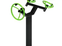 Рули (положение стоя) зеленый - уличный тренажер - ст 103-12, фотография 2