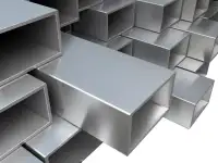 Профильная труба алюминиевая 40х20 мм, Марка: АД31Т1; АД31; АД31Т..., Вид: квадратная; прямоугольная