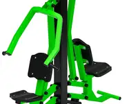 Тяга верхняя + жим от груди (зеленый) - уличный тренажер двойной