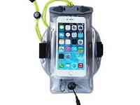 Герметичный чехол aquapac 519 waterproof itunes case large серый, с креплением на руку.