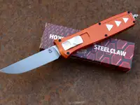 Автоматический нож steelclaw аргон-02, сталь d2, рукоять алюминий