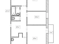 Продам 4-х комнатную квартиру 73 м2 в Актобе по ул. Пожарского 30, фотография 12
