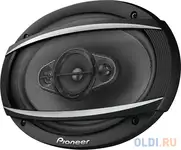Колонки автомобильные pioneer ts-a6967s 450вт 89дб 4ом 15x23см (6x9дюйм) (ком.:2кол.) коаксиальные