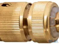 Соединитель латунный быстросъемный для шланга 1/2"// palisad