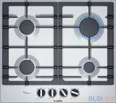 Варочная панель газовая bosch pcp6a5b90m нержавеющая сталь