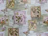 Красивая скатерть клеенка в стиле винтаж поле бабочки, качество, фотография 9