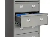 Шкаф картотечный практик "afc-07", 1327х515х631мм, 7 ящиков под формат а5 (210х149